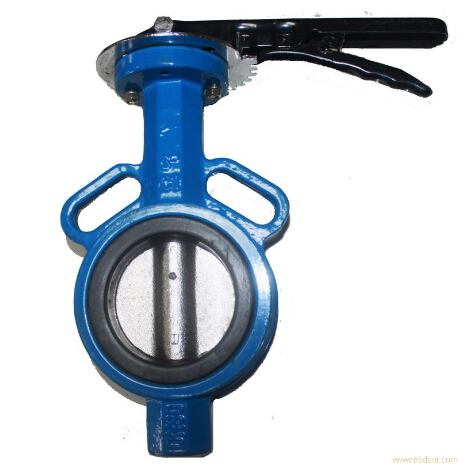 Ductile iron butterfly valve wafer type