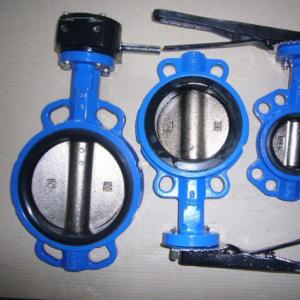 Cast iron wafer butterfly valve