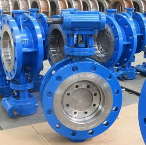 double flanged butterfly valve