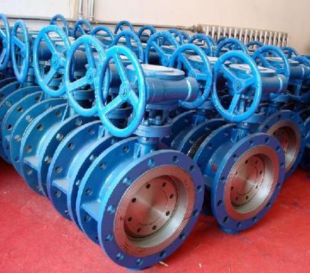 Butterfly valve double flange type