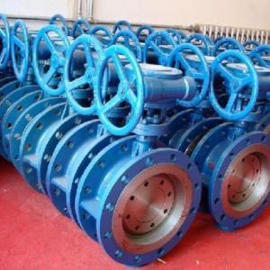 Butterfly valve double flange type