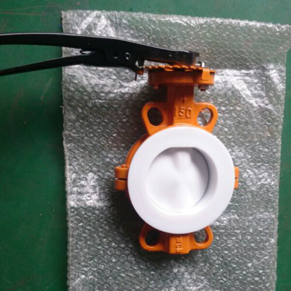 D71F4 PTFE Lined butterfly valve