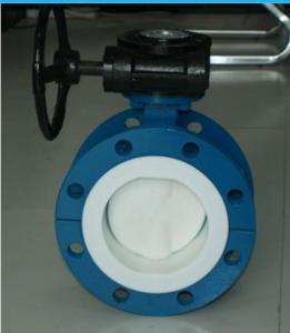 Full PTFE coated butterfly valve