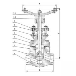 J61Y-800LB Globe Valve SW