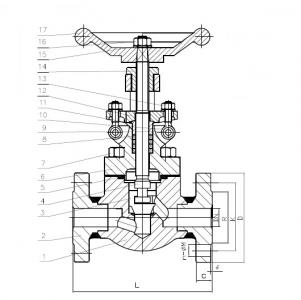 LF2 forged globe valve