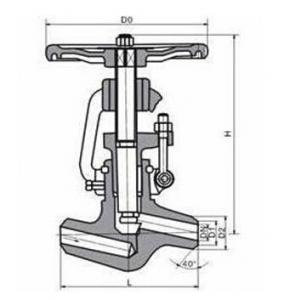 High temperature steam forged globe valve