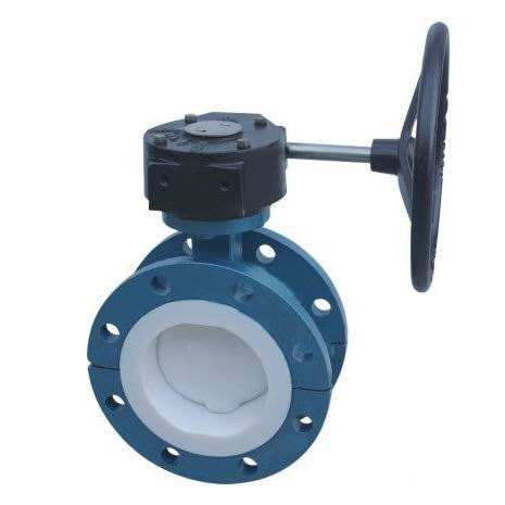 D341F4 PTFE lined butterfly valve