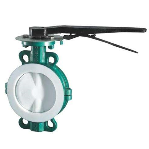 Lever type full PTFE lined butterfly valve