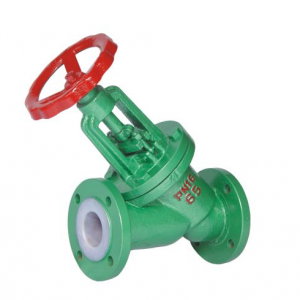 Y type PTFE lined globe valve