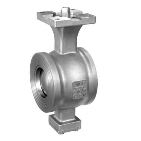 Wafer type segmented ball valve