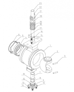 Wafer type segmented ball valve