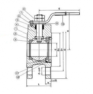 Wafer ball valve
