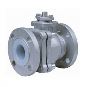 Stainless steel PFA lined ball valve