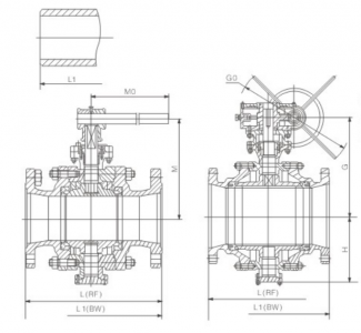 Reduced Bore Trunnion Mounted Ball Valve