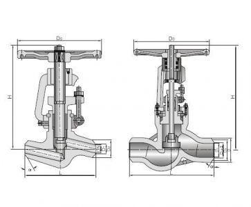 J61Y-420 J61Y-420V Globe valve