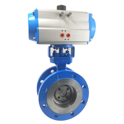 D643H Pneumatic Metal Seated Butterfly Valve