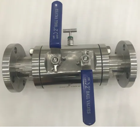 Double block and bleed ball valve