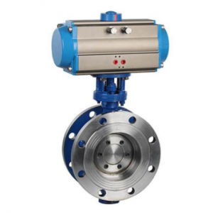 D643H Pneumatic Metal Seated Butterfly Valve