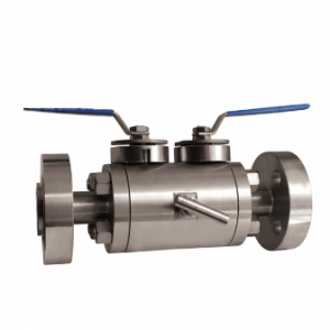 Double block and bleed ball valve