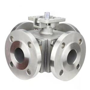 Stainless steel 4 way ball valve