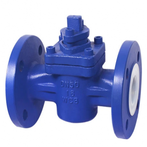 Full teflon PTFE lined plug valve