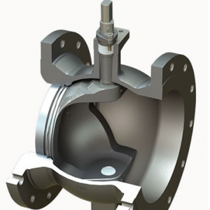 V port segmented ball valve