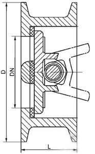 H76H Double disc check valve