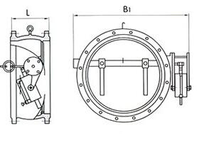 HH47X butterfly hydraulic check valve