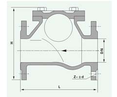 HQ41X ball type check valve