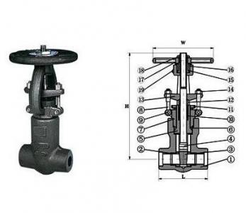 Forged Steel Integral Pressure Seal Gate Valve