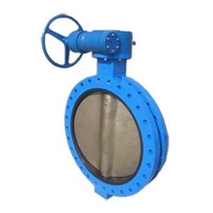 Gear operated U type butterfly valve