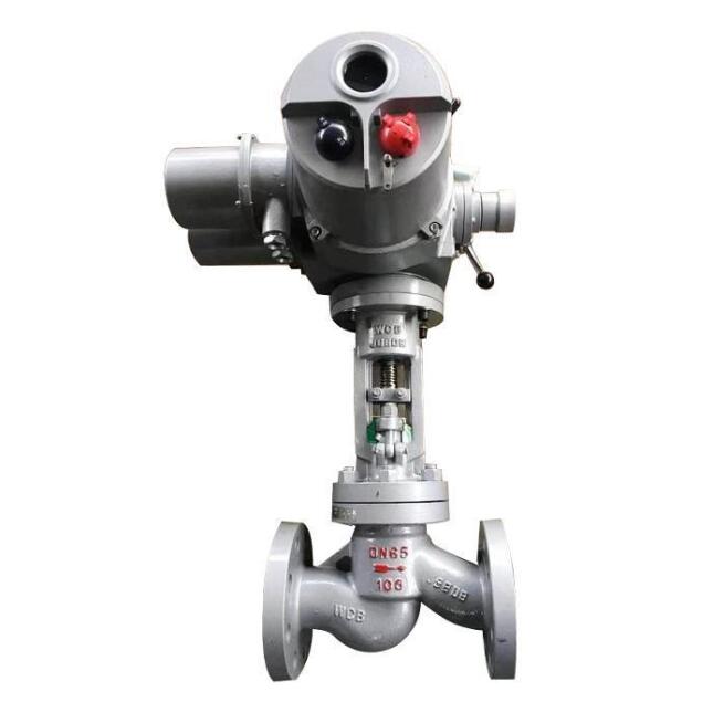 Electric actuated globe shut off valve