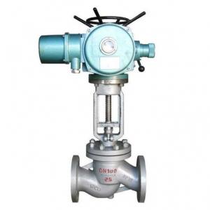 Electric actuated globe shut off valve