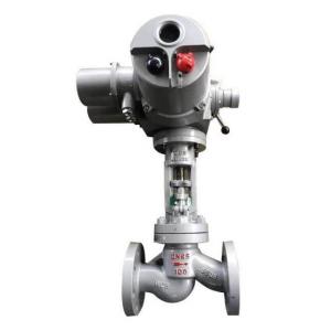 Electric actuated globe shut off valve