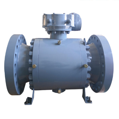 Side entry trunnion ball valve