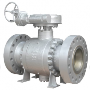 Side entry trunnion ball valve