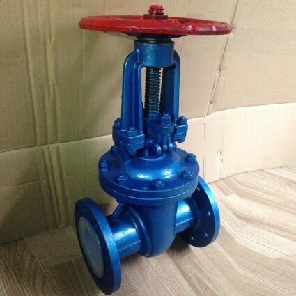 Fluorine telfon lined gate valve