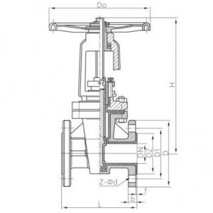 PTFE FEP PFA lined gate valve