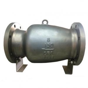 Axial flow nozzle type check valve