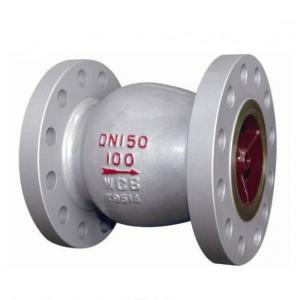 Axial flow nozzle type check valve