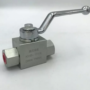 High pressure hydraulic ball valve