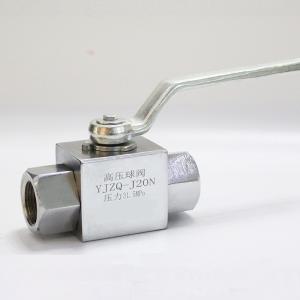 High pressure hydraulic ball valve