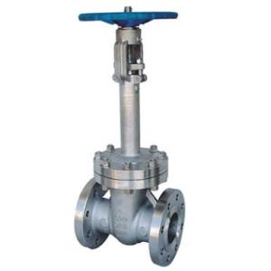 Extended stem cryogenic gate valve