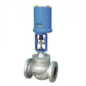 Electric cage guided control valve