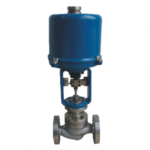 Electric single seated control valve