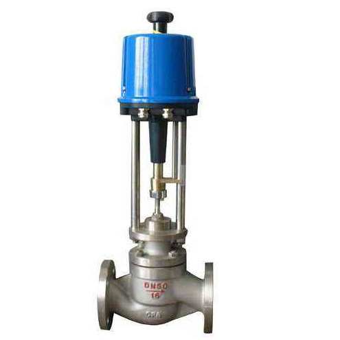Electric actuator globe control valve