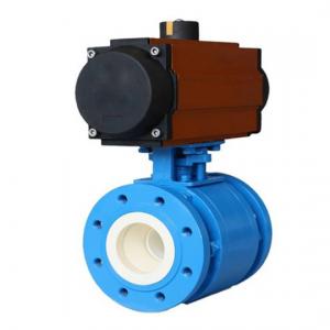 Pneumatic ceramic lined ball valve