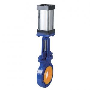 Pneumatic ceramic knife gate valve