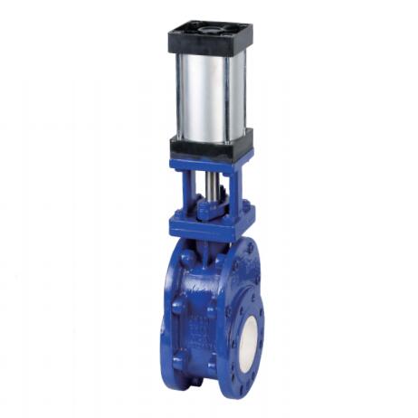 Double disc ceramic lined gate valve
