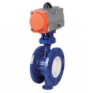 Pneumatic ceramic butterfly valve